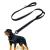 Leashes for Dogs 1.5m Double Handles Strong Dog Lead Heavy Duty Nylon Dog Rope Training Leash Control Safety Dual Dog leash for Large Medium Dogs Reflective design black