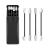 Upgraded Reusable Cotton Swabs 4 Pcs  Uramoto Silicone Ear Swabs Rough Friction Cotton Swabs for Ears Cleaning  Love Shape Swabs for Cosmetic Makeup Beauty-Black 4 Pcs Black