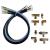 Octopus Autopilot Drives OC17SUK42, 30" Hose & Fitting Kit Including Orb NPT Helm Fittings,One