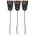 Enoz Sergeant Swat Flyswatter, Extra Heavy Duty Bug Swatter with Metal Handle, Black (Pack of 3)