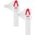 2x pinch clamp transparent - auxiliary tool for the perfect acrylic/gel C-curve