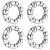 Jaceyon Bike Ball Bearing Retainer Replacement Mountain Bike Parts 5/21" x 7 Balls Repair Accessories for Bicycle Rear Wheel 4 Pcs