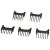 Comb attachment set compatible with/spare part for Wella 90200614 HS50 HS70 HS71 Kadus Xpert hair clipper