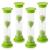 Hourglass for children-5-minute set with 4 hours of glass-green color-acrylic coating for classrooms at home and children's room 5 minutes of 4-Set