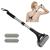 EASACE Lotion Applicator for Back & Body, Long Handle 21.5inch Adjustable Lotion Roller with 2 Replacement Roller for back self(silver)