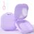 HEMILAB Retainer Case Slim Aligner Case with Vent Holes Compatible with Invisalign Mouth Guard Case Cute Retainer Case with Retainer Removal Tool and Brush Purple Dream Purple