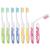 Xinzistar 8 Pack Travel Toothbrush Folding Travel Toothbrush Foldable Toothbrush Portable Soft Toothbrush for Adults Children