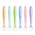 Pandaear 6 pieces Feeding spoon children spoon set Set multi-colored Silicone Synx Breight Breight BPA free cutlery tablespoon for baby toddler infant baby spoon
