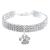 RayMinsino Pet Collar with Diamonds Adjustable Crystal Diamond Elastic Heart Claw Pendant Wedding Cat and Dog Small Pet Necklace Jewellery S White