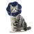 Slson neck crauses for cats and dogs adjustable collar soft cone recovery protection for pet after surgery and injuries blue (m)