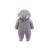 Voopptaw Warm Baby Winter Jumpsuit Fleece Romper Suits Cute Thick Bear Snowsuit for 0-12months 3-6 Months Grey