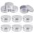 10 PCS 50ml Aluminum Tin Jars Balm Containers Travel Jars Containers Cosmetics Containers Pots Empty Cosmetic Containers with Screw Cap Lid for DIY Crafts Cosmetics Salve Cream Candle Lip Balm Travel
