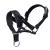 ILEPARK Dog Halter with Padded Fabric Halter Collar for Dogs Adjustable and Prevents Pulling. (L Black) L Black