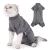 LIANZIMAU Cat Surgery Recovery Suit Long Sleeve Cat Bodysuit for Cats After Surgery Spay Surgical Vest Abdominal Wound Skin Diseases E-Collar Alternative Wear S New Grey