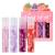 Greoer 4 Pieces Lip Balm Lip Oil Set Fruit-flavored Moisturizing Lip Gloss Plumping Lip Gloss Crystal Jelly Liquid Lipstick for Women and Girls Peach Strawberry Grape Cherry 1 count (Pack of 4)
