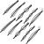 10 Pieces Bobby Pin Hair Pin Geometric Metal Hair Clip Hair Barrettes for Women Girl Minimalist Hair Decorative Wedding Dainty Accessories Headwear () Black