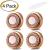 Aibarle 4 pack facial hair remover replacement heads for touch Flawless electric shavers for lips chin cheeks and sideburns as seen on television 18K gilded blades