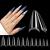 Deciniee Nail Tips for Acrylic Extensions 550Pcs Clear Nail Tips Extra Long Tapered Square False Nails Tips 11 Sizes Professional Nail Extension Kit for Nails Salon and Home DIY Nail Design 550N-JX