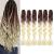 Art hair for single-braid Kanecalon Kunsthaar Braun Blond 24 inch 6 pieces Braids Extensions Hair for Box Barids Crochet Twist Lichen Hair (Brown Blond) Brown-Blonde