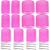Self Grip Hair Rollers Curlers 24 Pcs Set with 12Pcs Heatless Hair Rollers 3 Sizes (4 Jumbo, 4 Large & 4 Medium) and 12 Pcs Hair Clips for Long Medium Short Thick Fine Thin Hair Volume 24 Pieces Set