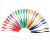 Yoseng 24 Pack Ink Blending Brushes Blenders Ink Blending Tool for Card Making Craft Broad Application Assortment Paper Crafter Color Code Handle (Brush Head Size 0.85 Inches) 24 Color Brushes