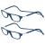TBOC Pack: Reading Glass reading aid for men - (two units) Diopttria +2.00 Blue versions Strength PC Mobile phone foldable woman man man magnetic closure clip presumption of presumption presbyopia +2.00 dioptria (2 -pack) blue +blue