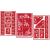 3 Armour Etch Over N Over Reusable Glass Etching Stencils Set | Butterfly, Fleur De Lis, Rose