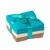 Living Fashions Washcloths Set of 8 - Popcorn Weave Wash Cloth Designed to Exfoliate Your Hands Body or Face - Absorbent 100% Ring Spun Cotton - Size 12 X 12 - Colors Teal Cream & Taupe