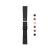 Withings Limited Edition Wristband | Lemon, 18 mm Leather 18mm Black - Silver Buckle - With Stitching