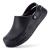 FitVille Wide Chef Shoes Men's Slip Resistant Work Shoes for Food Service Waterproof with Arch Support 9 Wide Black