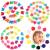 YISSION 200 Pcs Mini Hair Clips Flower Clips Butterfly Hair Clips Heart Hair Clip Rose Claw Clips 90s Hair Accessories for Girls Women School Party Gifts Assorted Color 12 random colors-bright