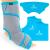 Vive Ankle Ice Pack Wrap - Foot Cold / Hot Compression Brace - Adjustable Freeze Support For Cooling / Heating Achilles Injuries Tendonitis Plantar Fasciitis Sore Feet Inflammation Muscle Sprain Gray