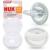 Nuk Mommyfeel Schnuller |For an intact breastfeeding relationshipBPA-free silicone |0-9 months |2 pieces |Gr n & Weiß Mommyfeel (0-9m) green