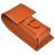 Parker Safety Razor Genuine Leather Travel Shaving Brush Case (Saddle Brown) Brown