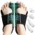 Donnetty Bunion Corrector for Women and Men, Big Toe Separator Pain Relief, Big Toe Straightener with Splint, Bunion Corrector Pad with Adjustable Strap, Hallux Valgus Brace for Day/Night Support black out