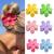 6 pieces large claws hair clips matt flower hair clips flower shape slipproof hair clips plastic hair clamps for women 6 colors pink