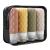 4 Pack Travel Bottles for Toiletries with Labels 100ML Silicone Travel Bottles Set with Clear Zipper Toiletry Bag Leakproof Refillable Squeeze Travel Size Containers for Shampoo Conditioner Clay/Deep Red/Beige/Olive Drab