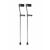 Medline Aluminum Forearm Crutches, Adult, Pack of 2