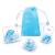 ANBOW Ear Plugs for Sleeping Noise Cancelling. Reusable Silicone Earplugs. Custom Fit - Noise Reduction for Sleeping, Concerts, Work & Swimming. Adjustable to Ear Size. 3 Pairs + Travel Pouch Light Blue