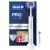 Oral-B Pro 3 3000 electric toothbrush/electric toothbrush 2 cross action on insert brushes with 3 cleaning modes and visualer 360 pressure control for dental care gift man/woman white