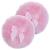 Sibba Large Fluffy Powder Puff, 4 Inch Ultra Soft Washable Reusable Velour Face Body Powder Puff Loose Powder Puffs Wet Dry Makeup Tool Pink