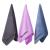 Wuwahold Microfiber Gym Towels for Exercise Fitness, Sports, Workout, 380-GSM 15-Inch x 31-Inch Bath Towels (3 Pack, Grey+Blue+Purple) Grey+blue+purple 3 Pack