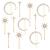 Hedume 12 Pack Stars and Moon Hair Clips Vintage Rhinestone Hair Pin Metal Alloy Diamond-studded Hair Accessories for Women Girls