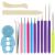 KITANIS 14 Pieces Paper Quilling Tools Slotted Kit  Assorted Sizes Rolling Curling Quilling Needle Pen for Art Craft DIY Paper Card Making Project Tools 14P purple