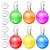 Faburo 6 PCS Clip on Dog Collar LED Lights Dog Collar Safety Night Walking LED Lights included 6 pcs Battery(Water Resistent)