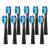 Teeteck 10x replacement brushes for Fairywill toothbrush head suitable for Fairywill FW507/508/D7/D8/515/551/917/959 10 black