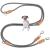 Leitengr n dog leash little dogs light |Guide 3M adjustable with 2 carabiners |3 meters long x 0.8 cm |Only 200 g |Devon model |Gray Pidgeon Gray 3 m x 0.8 cm