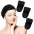 Sibba 3 Pack Spa Headband Adjustable Headband for Face Wash Makeup Beauty Facial Loop Yoga Headband Self-Adhesive Towel (Black)