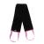 Bronze Tan Self Tanner Back Applicator - Tanning Mitt For Sunless Tanning Mousse or Lotion - Tan your Back Quickly and Easily - Self Tanning Back Applicator - Black with Pink Handles