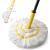 Self-Wringing Twist Mop for Floor Cleaning, Long Handled Microfiber Floor Mop with Top Scouring Pad for Kitchen, Hardwood, Restaurant, Bathroom, Garages, Warehouses, Office, 57-inch Yellow Twist Mop